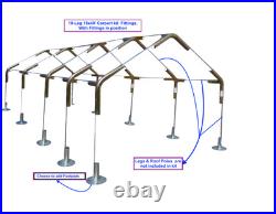 Heavy Duty Canopy Kit Fittings- 25 fittings for 1-3/8 High pitch canopy Frame