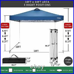 Heavy Duty Canopy Party 10'x10' Pop Up Wedding Tent Gazebo with 4 Side Walls NEW