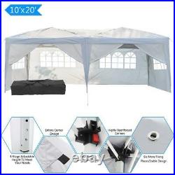 Heavy Duty Canopy Party 10'x20' Outdoor Wedding Tent Gazebo with 6 Side Walls