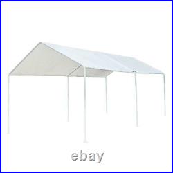 Heavy Duty Canopy Tent Car Garage 10' X 20' Tent Carport Steel WHite