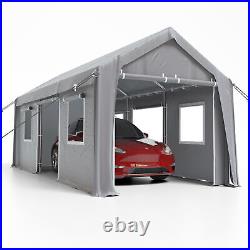 Heavy Duty Carport 10'x20' Outdoor Car Truck Shelter Garage Shed Canopy Gray