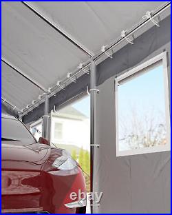 Heavy Duty Carport 10'x20' Outdoor Car Truck Shelter Garage Shed Canopy Gray