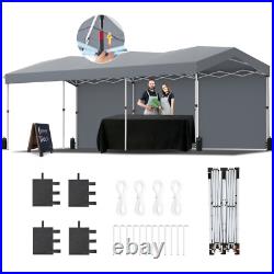 Heavy Duty Carport 10x30 Pop up Canopy Waterproof Portable Garage with Sidewalls