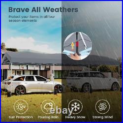 Heavy Duty Carport 10x30 Pop up Canopy Waterproof Portable Garage with Sidewalls