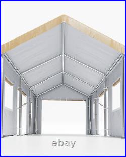 Heavy Duty Carport 13'x20' Outdoor Car Truck Shelter Garage Shed Canopy Yellow