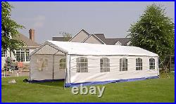 Heavy Duty Outdoor Gazebo Canopy Tent White With Steel Frame For Wedding Party