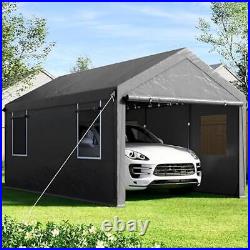 Heavy Duty Portable Carport 10x20 Ft Waterproof Canopy WithSidewalls & Windows New