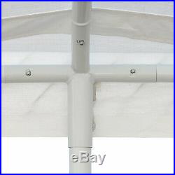 Heavy Duty Portable Garage Canopy Tent 10 x 20 Carport Party Shelter White Steel