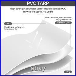 Heavy Duty Tarp 5/10/16/18/20 Mil Waterproof Tarpaulin Cover with Grommets