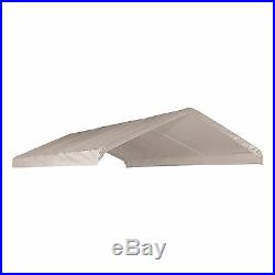 Heavy Duty Valance Replacement Canopy Tarp Carport Cover for 10 X 20 Frame White