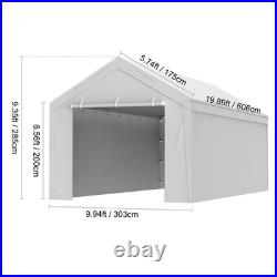 Heavy-Duty Waterproof Canopy Cover for 10x20 ft Carport Replacement