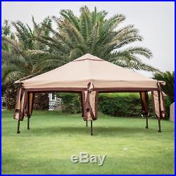 Hexagonal Patio Canopy Folding Gazebo Garden Tent Outdoor Sunshade Cover Party
