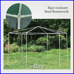 Hexagonal Patio Gazebo Outdoor Canopy Party Tent Event with Mosquito Net Green