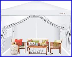 Homdox 10x10 Pop Up Canopy with4 SidewallsOutdoor Waterproof Gazebo Camping Tent
