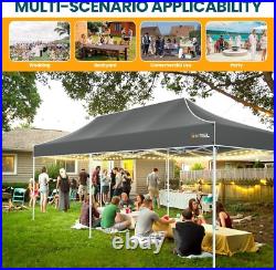 Hoteel Canopy 10x20 Heavy Duty Pop Up Canopy Tent with 6 Sidewalls for Wedding