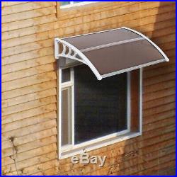 Household Application Door & Window Rain Cover Eaves Brown Board & White Holder