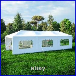 ITOPFOX Canopy Tent 30' Rust Resistant Sidewalls Semi-Permanent Steel White