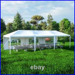 ITOPFOX Canopy Tent 30' Rust Resistant Sidewalls Semi-Permanent Steel White