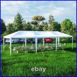 ITOPFOX Canopy Tent 30' Rust Resistant Sidewalls Semi-Permanent Steel White