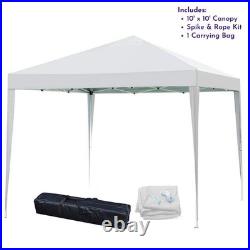 Impact Canopy 10 x 10 Canopy Tent Gazebo with Dressed Legs, White