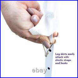 Impact Canopy 10 x 10 Canopy Tent Gazebo with Dressed Legs, White