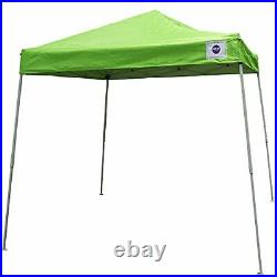 Impact Canopy 10x10 Slant Leg Pop up Canopy Tent Lime Green-No Sidewall