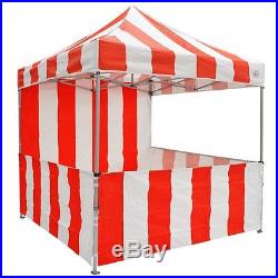 Impact Canopy Carnival Kit 8x8 Pop Up Canopy Tent Vendor Booth with Sidewalls