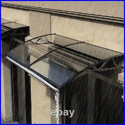 Improved Awning Polycarbonate Front, Window Canopy Door Patio Coverwith