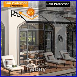 Improved Awning Polycarbonate Front, Window Canopy Door Patio Coverwith