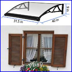Improved Awning Polycarbonate Front, Window Canopy Door Patio Coverwith
