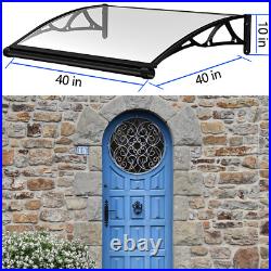 Improved Awning Polycarbonate Front, Window Canopy Door Patio Coverwith