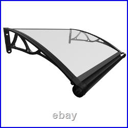 Improved Awning Polycarbonate Front, Window Canopy Door Patio Coverwith
