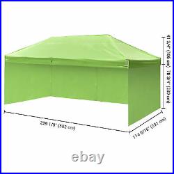 InstaHibit 10x20Ft Pop up Canopy Top Kit 4 Privacy Sidewalls Flea Market Camping