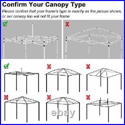 InstaHibit 10x20Ft Pop up Canopy Top Kit 4 Privacy Sidewalls Home Outdoor Party