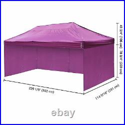 InstaHibit 10x20Ft Pop up Canopy Top Kit 4 Privacy Sidewalls Outdoor Camping