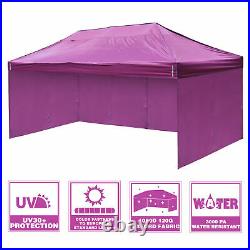 InstaHibit 10x20Ft Pop up Canopy Top Kit 4 Privacy Sidewalls Outdoor Camping