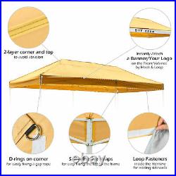 InstaHibit 10x20Ft Pop up Canopy Top Kit 4 Privacy Sidewalls UV30+ Flea Market