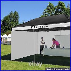 InstaHibit 10x20Ft Pop up Canopy Top Kit 4 Privacy Sidewalls for Pop Up Tent