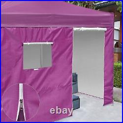 InstaHibit 10x6.5 Ft Pop up Canopy Sidewall Kit Door Window 4 Pieces Outdoor