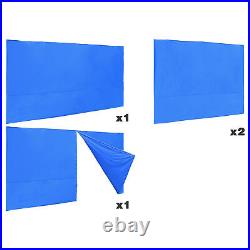 InstaHibit 4 Pack Side Wall for 10x15 Ft EZ Pop Up Canopy Tent UV50+ Zipper Yard