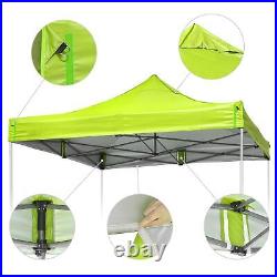 InstaHibit 9.6x9.6Ft Pop up Canopy Top Replacement 4 Sidewalls UV50+ Outdoor