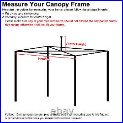 InstaHibit 9.6x9.6Ft Pop up Canopy Top Replacement 4 Sidewalls UV50+ Outdoor