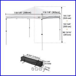 InstaHibit EZ GO 10x10ft Pop Up Canopy Outdoor Instant Tent Tradeshow Art Market
