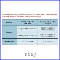 Instahibit 10'x20' Replacement Canopy Top Cover UV Protection Outdoor Patio Yard