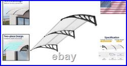 Installation-Ready 40x80 Inch Polycarbonate Awning Elegant Outdoor Upgrade