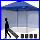 KAMPKEEPER-10x10-Pop-Up-Canopy-Tent-with-2-Sidewalls-Navy-Blue-Used-01-yaco