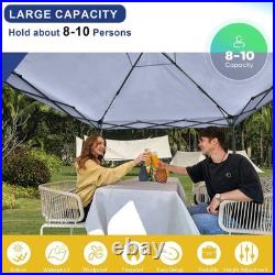KAMPKEEPER 10x10 Pop Up Canopy Tent with 2 Sidewalls, Navy Blue (Used) KAMPKEEPER 10x10 Pop Up Canopy Tent with 2 Sidewalls, Navy Blue (Used)
