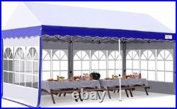 KING BIRD 10X20FT Outdoor Pop up Canopy Party Tent Folding Gazebo with Sidewalls