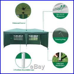 Kinbor 10x20 Canopy Wedding Tent Party Garden Outdoor Heavy Duty Gazebo, Green