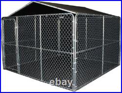 King Canopy 10 ft x 10 ft Dog Kennel Cover, Powder Coated Steel Frame